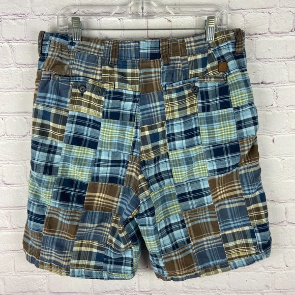 BUNDLED Bob Timberlake Blue Polo Sz: Large and FREE Izod Plaid Shorts Sz:34 - Picture 9 of 13